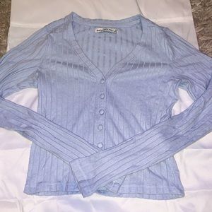 Cropped baby blue sweater, Abercrombie & Fitch